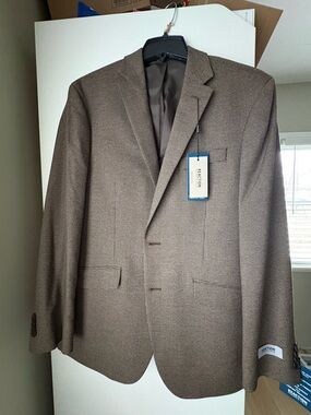 Kenneth Cole Brown Textured Suit